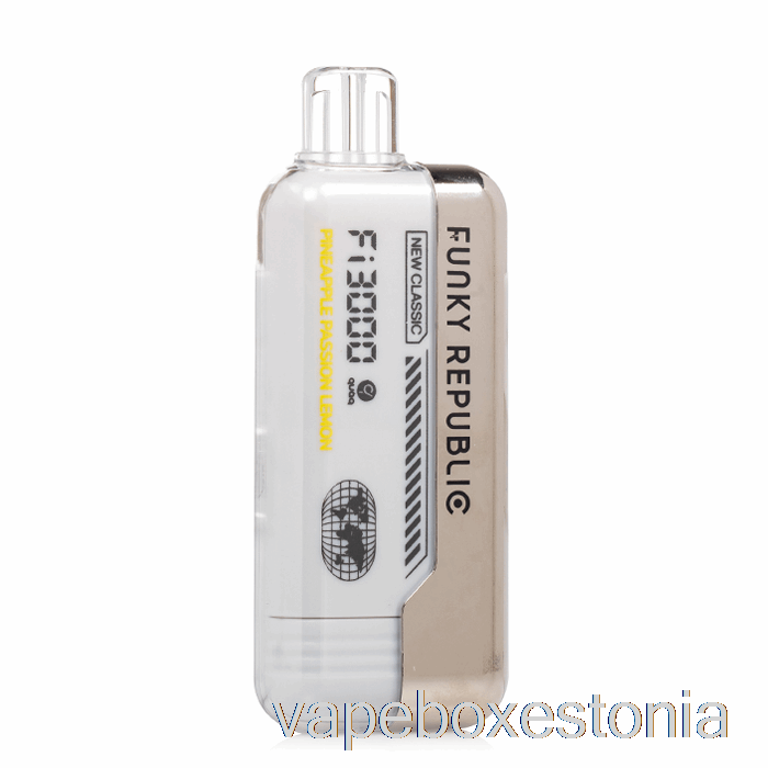 Vape Box Estonia Funky Republic Fi3000 ühekordne Ananass Passion Lemon